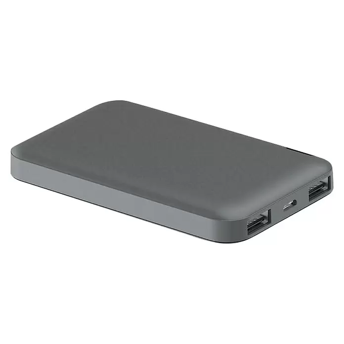 Celly Powerbank Energy 5000 mAh - Zwart - Diagonaal zicht