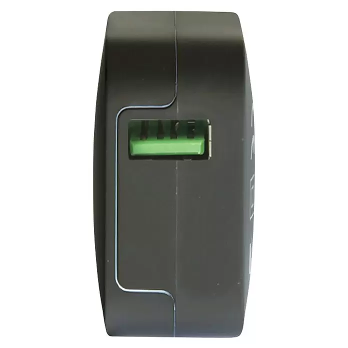 Celly USB-adapter Turbo 1 2.4A - Zwart - Vooraanzicht