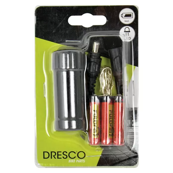 Dresco Fietsverlichtingsset Wiel/Frame - Led, Groen, geel, blauw, paars en wit, Zwart - Vooraanzicht