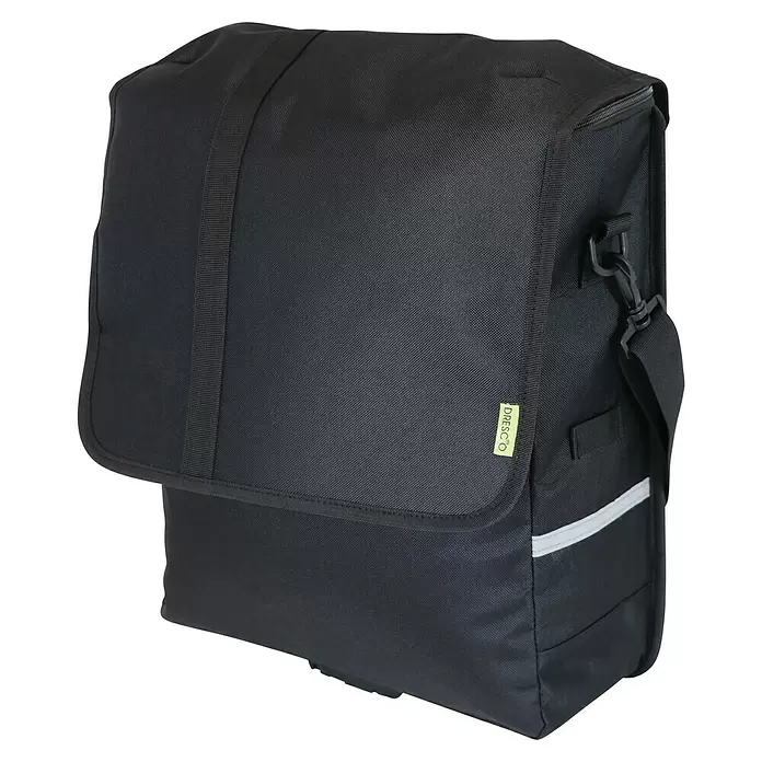 Dresco Fietstas Schoudertas 20 liter - l x b x h: 43 x 17 x 35 cm - Diagonaal zicht