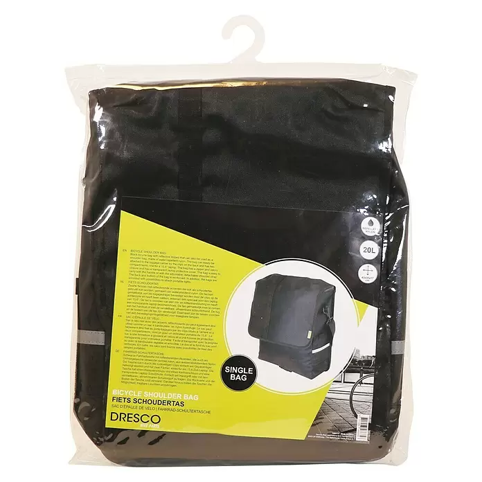 Dresco Fietstas Schoudertas 20 liter - l x b x h: 43 x 17 x 35 cm - Vooraanzicht