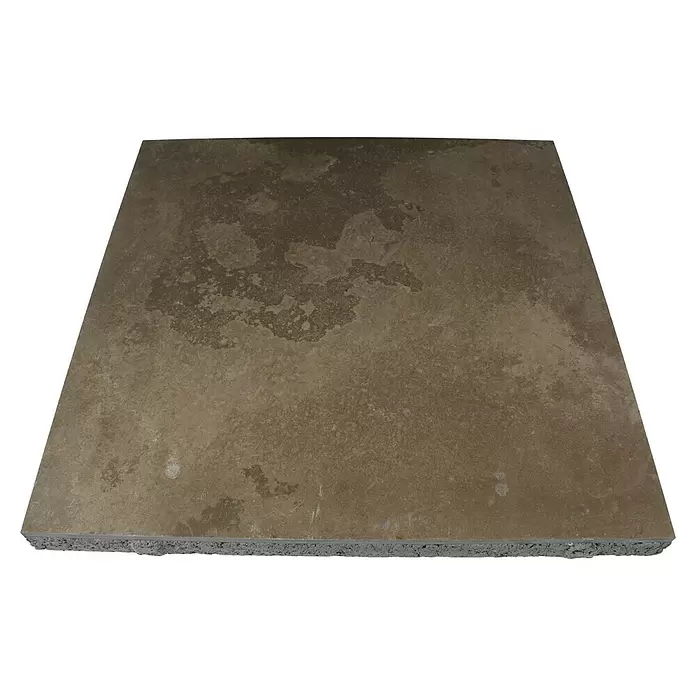 Terrastegel Superieur keramiek op beton - Cotto Bruin - Diagonaal zicht