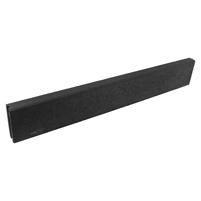 Opsluitband - 100 x 15 x 5 cm, Zwart, Beton - Diagonaal zicht