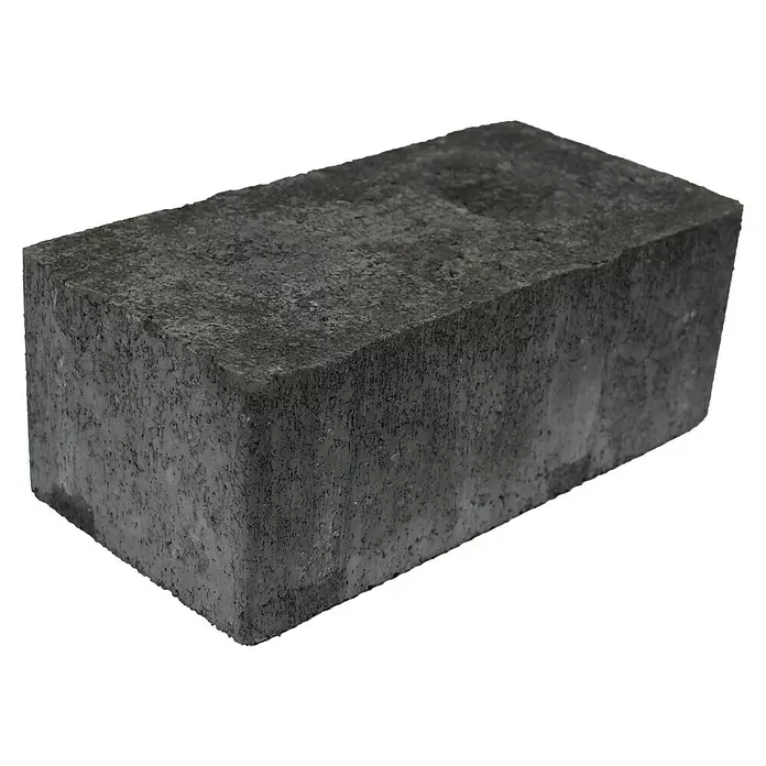 Straatsteen - Zwart, Beton - Diagonaal zicht