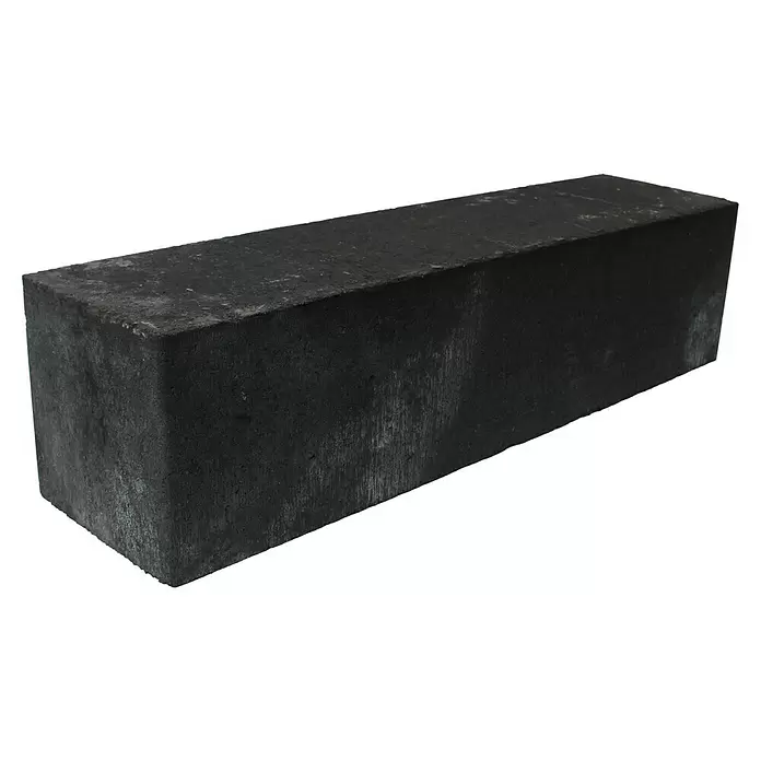 Stapelsteen Patioblok - 60 x 12 x 10 cm, Antraciet, Beton - Diagonaal zicht