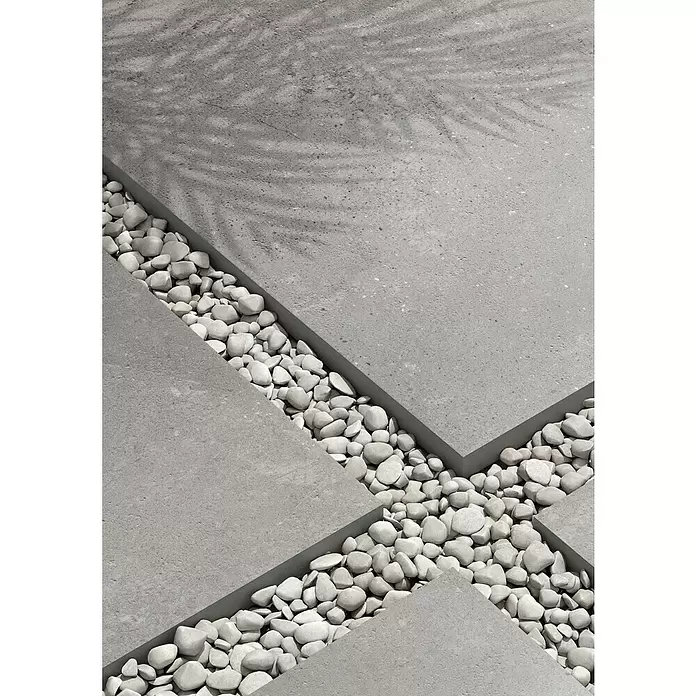 Keramische tegel Groot - 90 x 90 cm, Caprera Grijs - Close-up