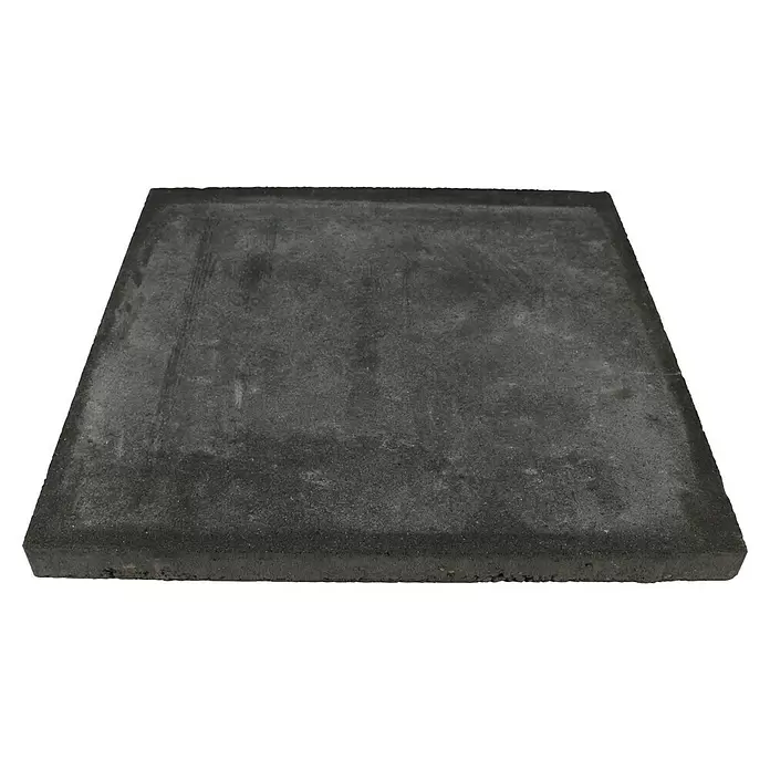 Terrastegel Basis plus beton - Zwart - Top-down weergave