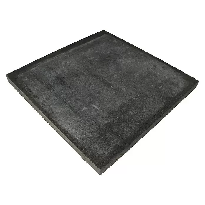 Terrastegel Basis plus beton - Zwart - Top-down weergave