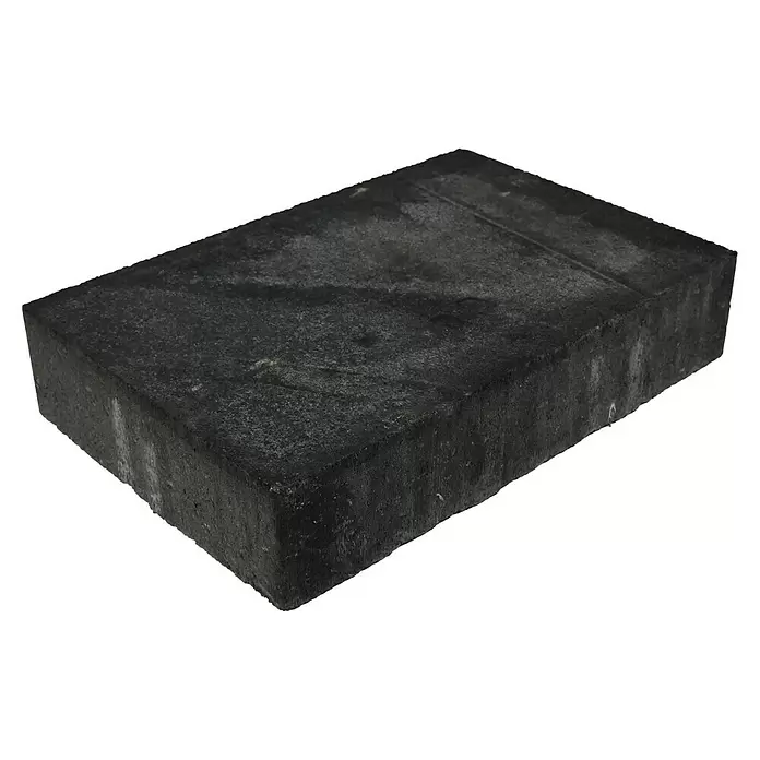 Terrastegel Premium beton - Zwart - Diagonaal zicht