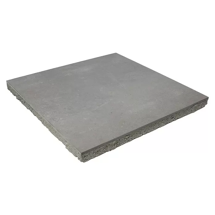 Terrastegel Superieur keramiek op beton - Cala Luna Taupe - Diagonaal zicht