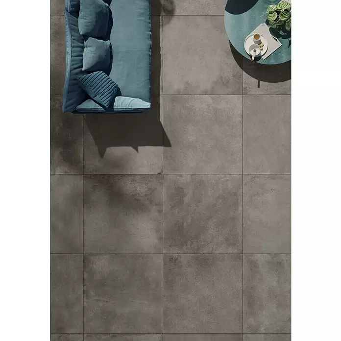 Keramische tegel Groot - 90 x 90 cm, Manhattan Queens Grey - Sfeeropname