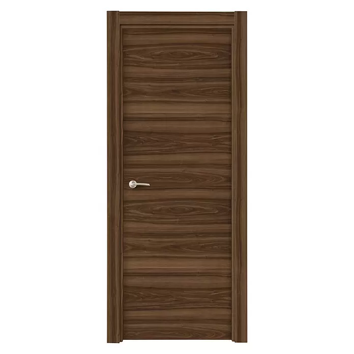 Solid Elements Puerta interior Nogal - 62,5 x 203 cm, Derecha, Nogal, Macizo - Vista frontal