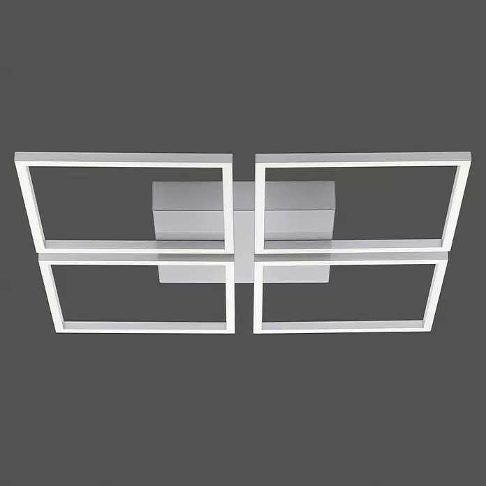 Paul Neuhaus LED-Deckenleuchte Inigo - 12 W, L x B x H: 30 x 30 x 6,5 cm, Silber, Nicht Dimmbar - Anwendungsbeispiel