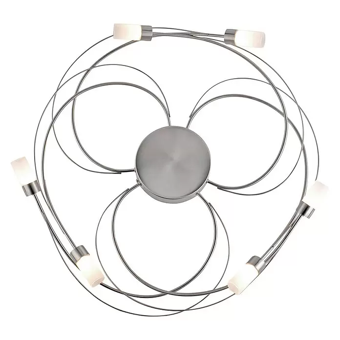 Paul Neuhaus LED-Deckenleuchte rund Nelia - 25 W, Chrom, Warmweiß - Ansicht von unten