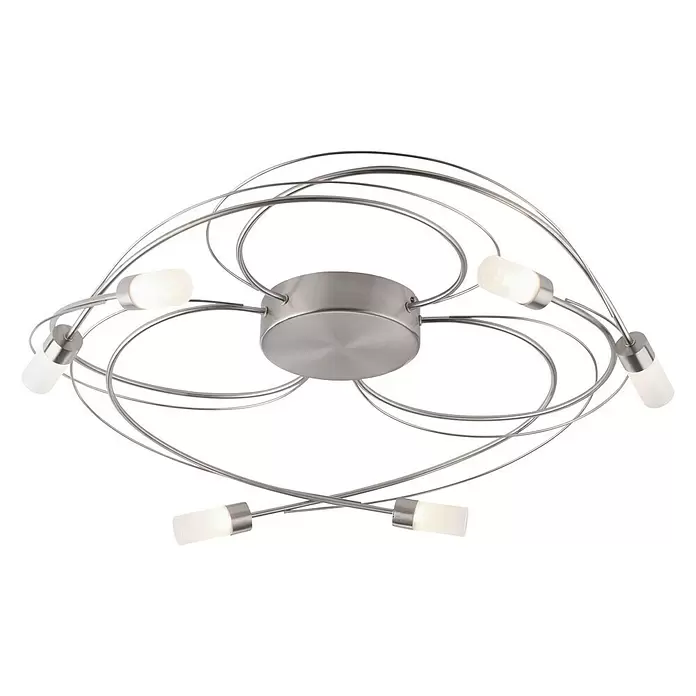 Paul Neuhaus LED-Deckenleuchte rund Nelia - 25 W, Chrom, Warmweiß - Diagonale Ansicht