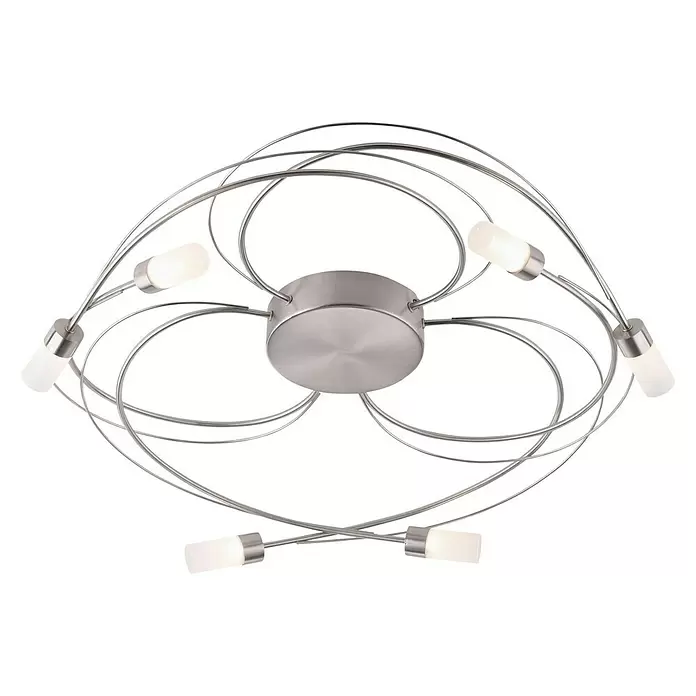 Paul Neuhaus LED-Deckenleuchte rund Nelia - 25 W, Chrom, Warmweiß - Diagonale Ansicht