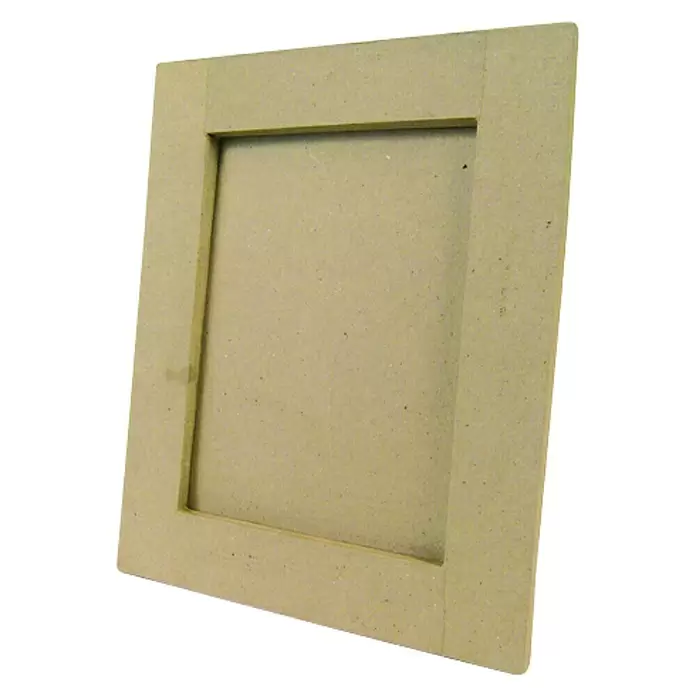 Décopatch Pieza decorativa Marco rectangular plano - 1 ud., Cartón, 18 x 14 cm - Vista angular
