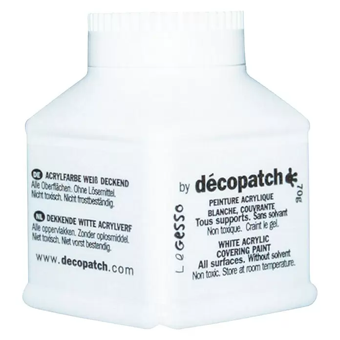 Décopatch Gesso acrílico - Blanco, 70 g - Vista angular