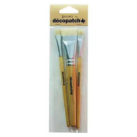 Décopatch  Set de pinceles de manualidades Pura cerda