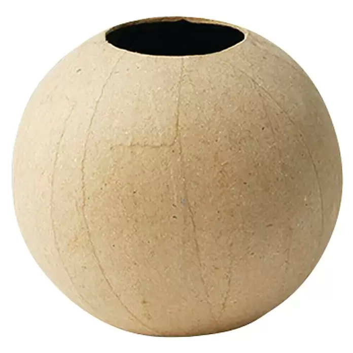 Décopatch Pieza decorativa Jarrón bola - 1 ud., Cartón, 11 x 10,5 cm - Vista frontal