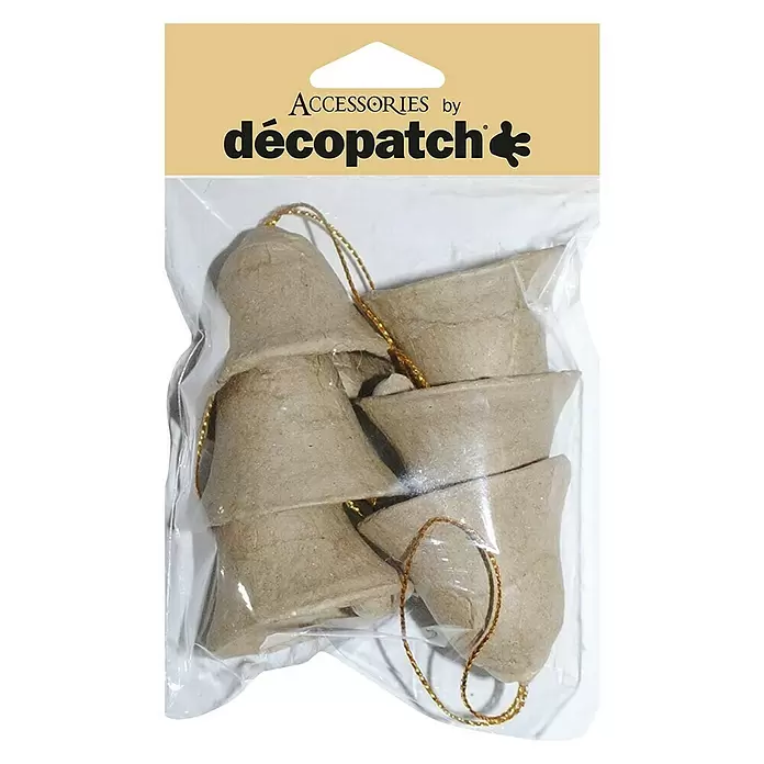 Décopatch Pieza decorativa pack Campanillas - 6 ud., Cartón, 4 x 4 cm - Vista frontal