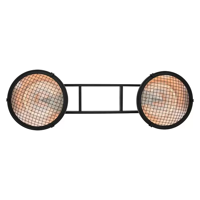 Sunred Halogen-Heizstrahler Indus - L x B: 132 x 42,5 cm, 3.000 W, Schwarz - Ansicht von unten