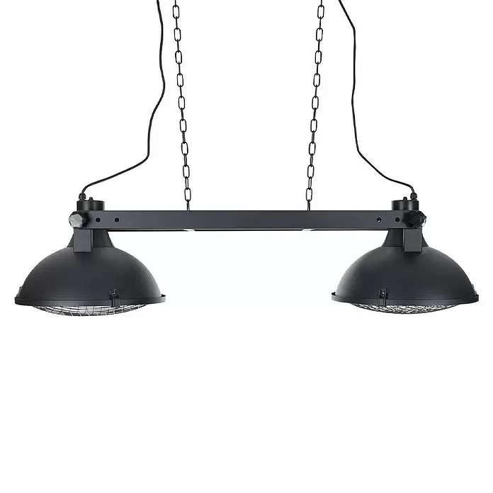 Sunred Halogen-Heizstrahler Indus - L x B: 132 x 42,5 cm, 3.000 W, Schwarz - Detailaufnahme