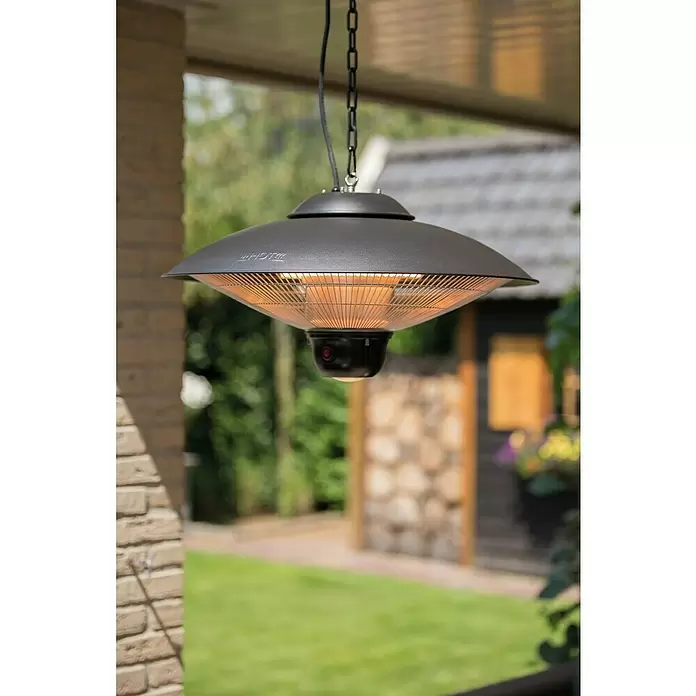 Sunred Halogen-Heizstrahler Sirius - Durchmesser: 58,5 cm, 2.100 W, Schwarz - Stimmungsaufnahme