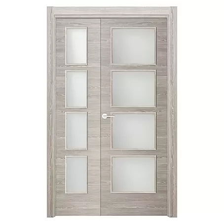 Puerta de doble hoja 1/2 Roble Finlandés