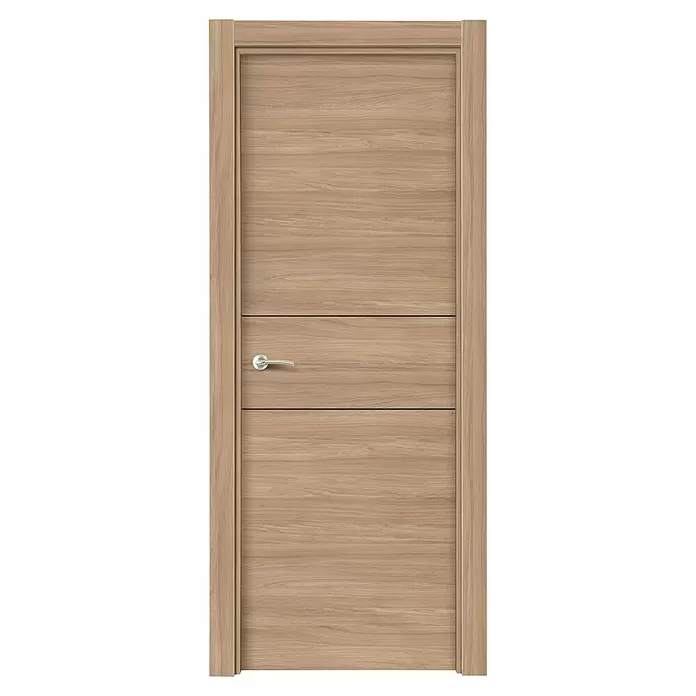 Puerta interior Roble Urban 200 - 72,5 x 203 cm, Derecha, Roble claro, Macizo - Vista frontal