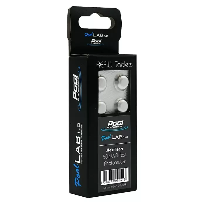 Steinbach Wasserpflegemittel CYA-Test Photometer Tabletten - Inhalt: 50 Stk. - Diagonale Ansicht