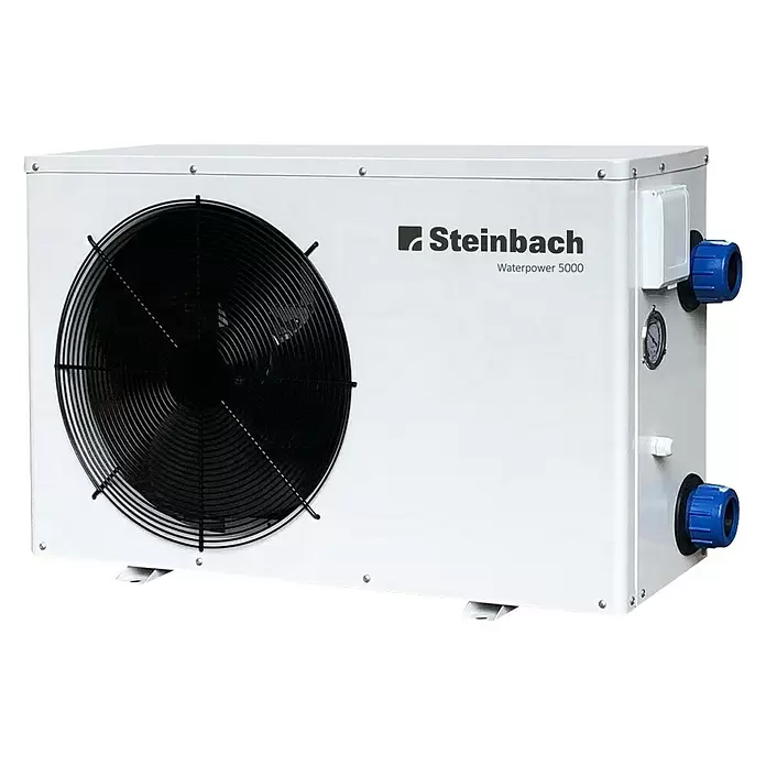 Steinbach Wärmepumpe Waterpower 5000 - Passend für: Pools bis 30.000 l Wasserinhalt - Diagonale Ansicht