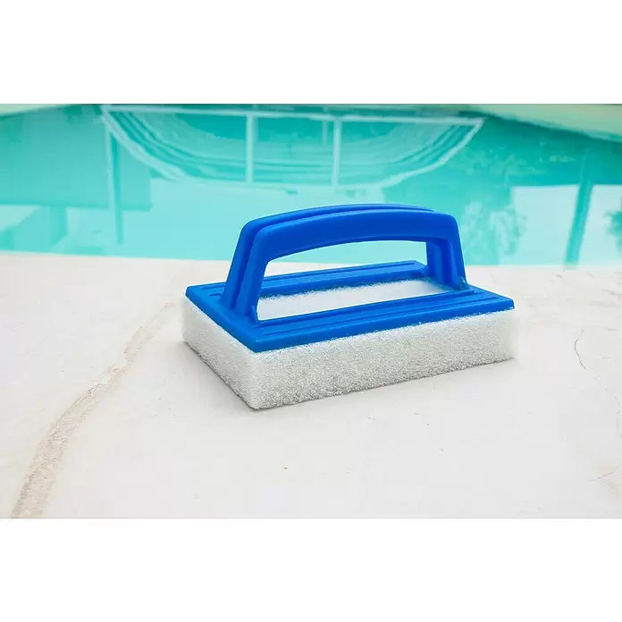 Steinbach Poolbürste De Luxe - Kunststoff, Blau - Stimmungsaufnahme