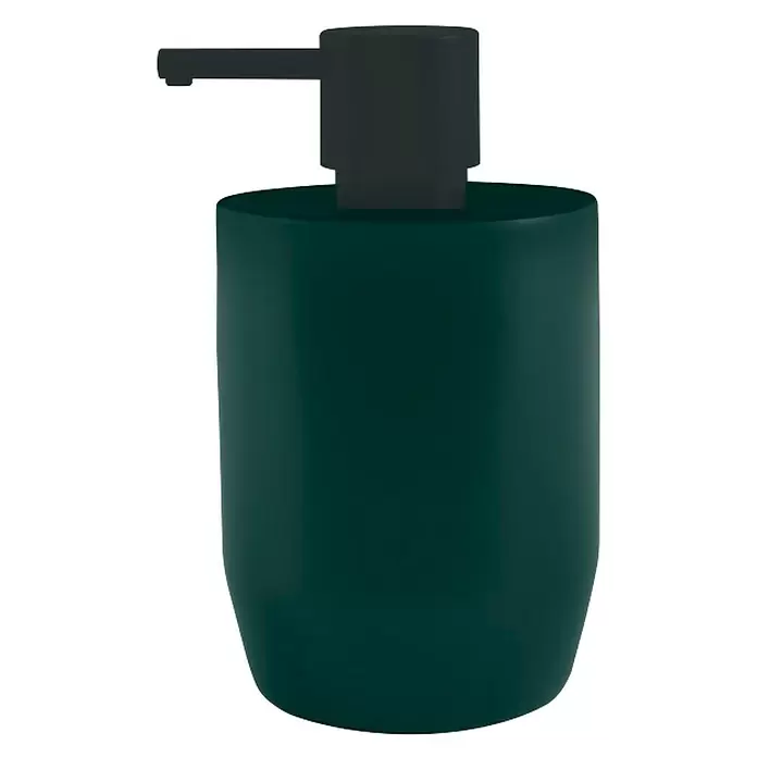 Spirella Jaro Dispensador de jabón - Gres porcelánico, Verde oscuro - Vista frontal