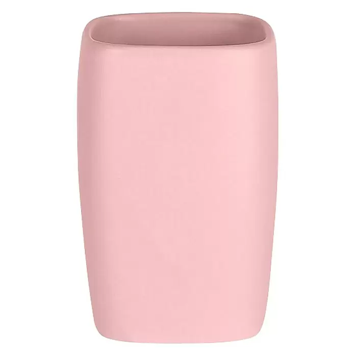Spirella Retro Vaso de encimera - Gres porcelánico, Rosa pastel - Vista frontal
