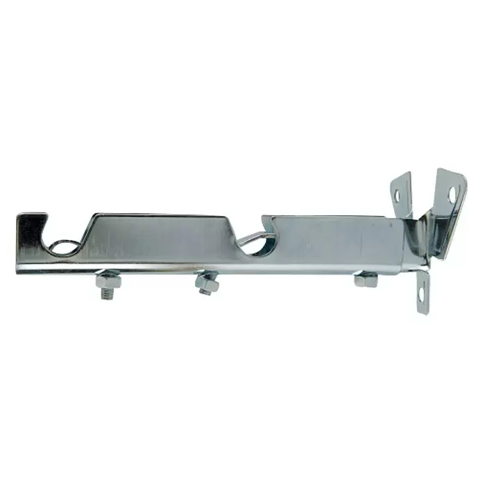 Soporte de pared Solutions - Cromo, L x An x Al: 13,6 x 6,6 x 5,1 cm, Atornillado - Vista angular