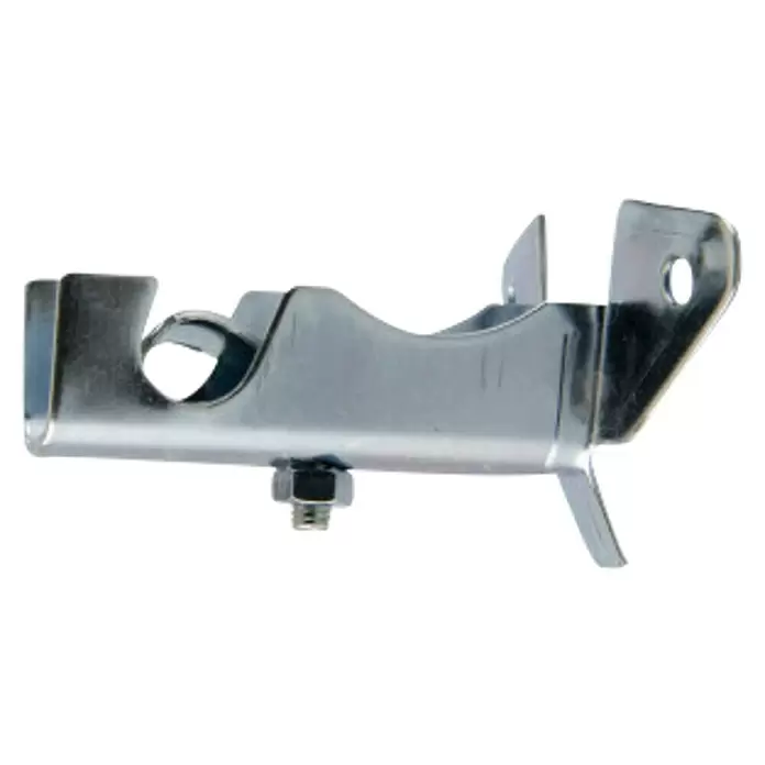 Soporte de pared Solutions - Cromo, L x An x Al: 6 x 6,5 x 4,1 cm, Atornillado - Vista angular