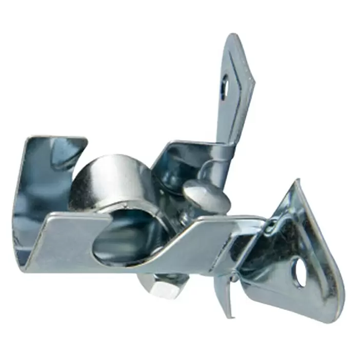 Soporte de techo Solutions - Cromo, L x An x Al: 4,1 x 6,5 x 4,1 cm, Atornillado - Vista angular