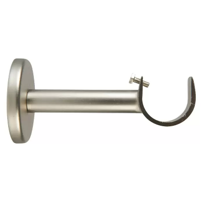 Soporte de pared Eclectic - Plata, L x An x Al: 11 x 2,5 x 5,3 cm, Atornillado - Vista de perfil derecho