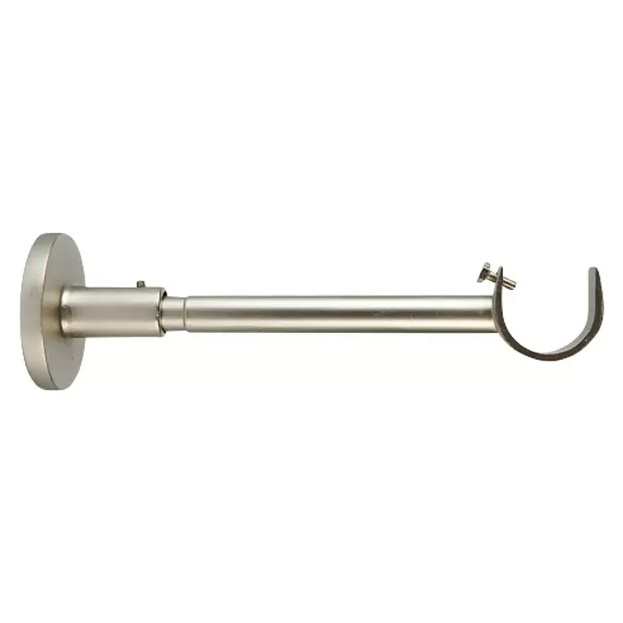 Soporte de pared Eclectic - Plata, L x An x Al: 17,2 x 5,3 x 5,3 cm, Atornillado - Vista de perfil derecho