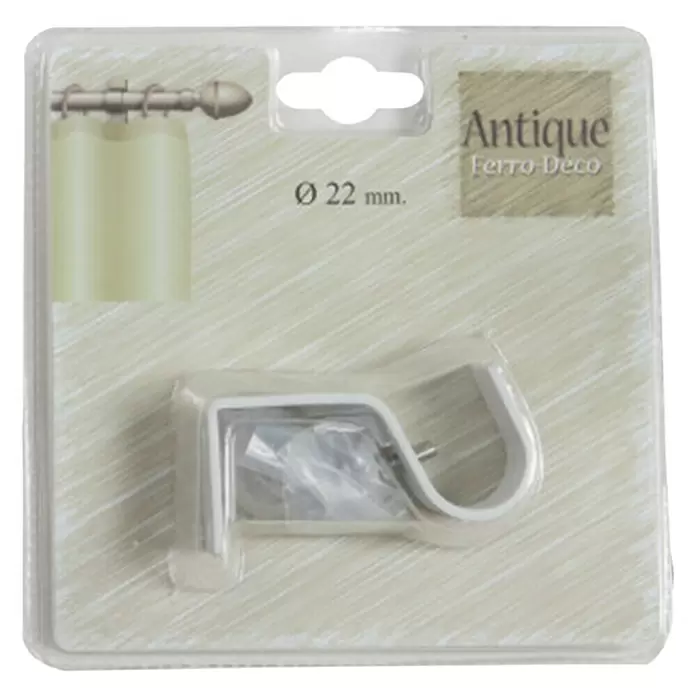 Soporte de techo Antique - Blanco, L x An x Al: 7,7 x 2,5 x 4 cm, Atornillado - Vista frontal