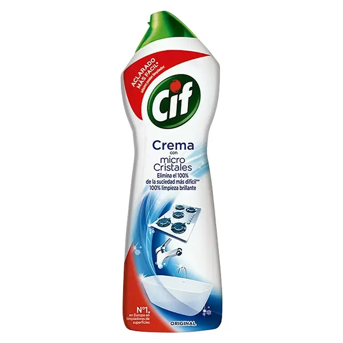 Cif Limpiador concentrado crema Micro Cristales - 750 ml, Botella de cuello inclinado - Vista frontal