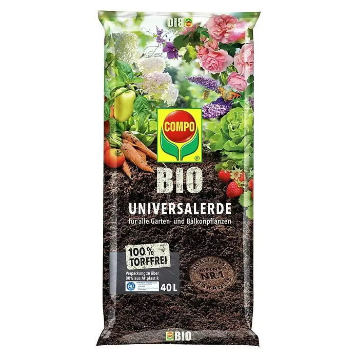 Compo Bio zemlja za sadnju bez treseta - 40 l - Pogled sprijeda