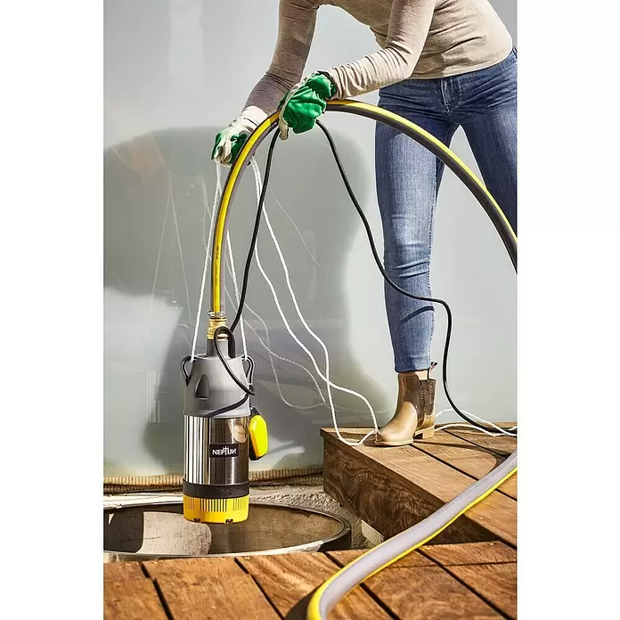 Neptun Drucktauchpumpe NTP-E 80 - 800 W, Max. Fördermenge: 6.000 l/h - Anwendungsbeispiel