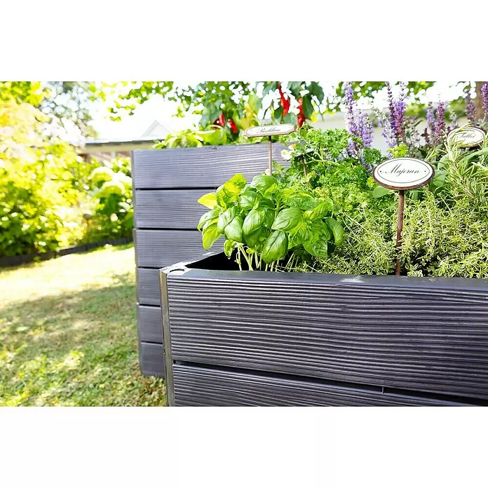 Garantia Hochbeet Ergo Quadro M Wood - Set - 60 x 80 x 75 cm, Kunststoff - Stimmungsaufnahme