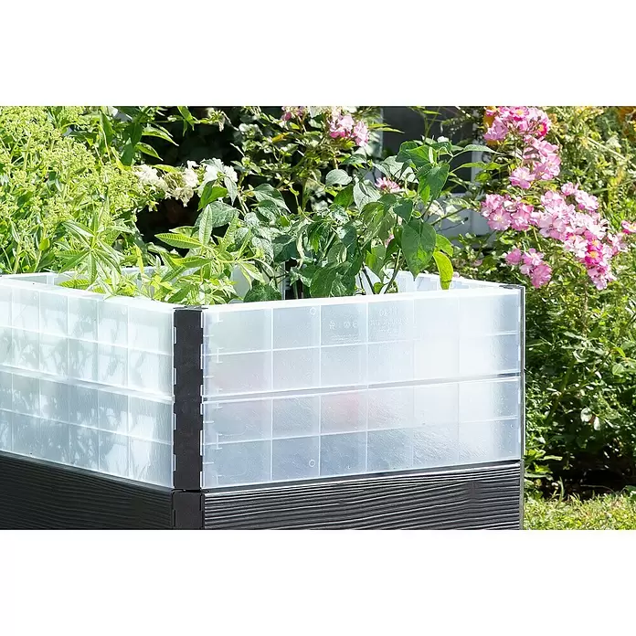 Garantia Hochbeet Ergo Quadro Turbo L Wood - Set - 80 x 80 x 75 cm, Kunststoff - Stimmungsaufnahme