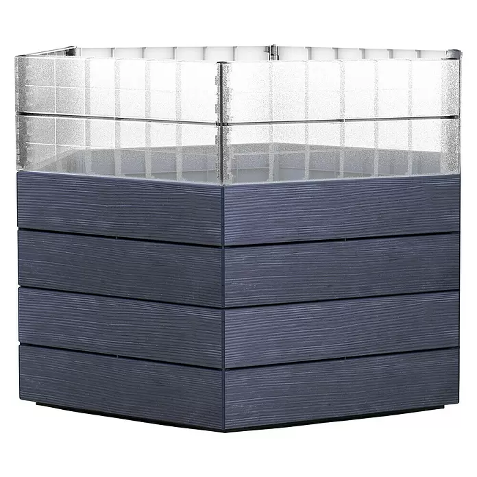 Garantia Hochbeet Ergo Turbo L Wood - Ø x H: 110 x 75 cm, Kunststoff - Vorderansicht
