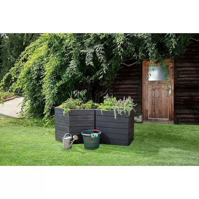 Garantia Hochbeet Ergo Vario 3 Wood Set - 175 x 110 x 75 cm, Kunststoff - Stimmungsaufnahme