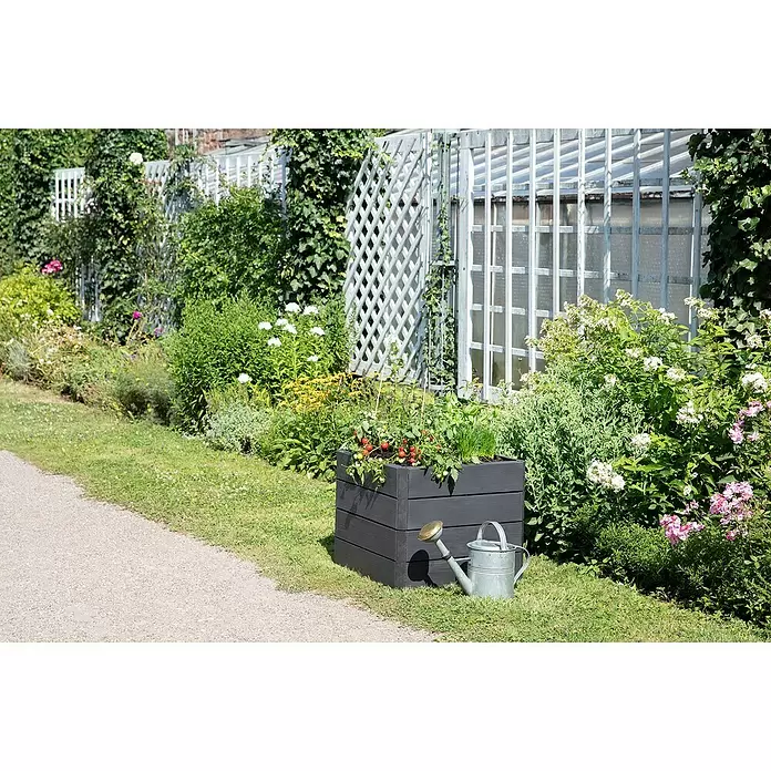 Garantia Hochbeet  Ergo Quadro S Wood - Set - 60 x 60 x 50 cm, Kunststoff - Stimmungsaufnahme