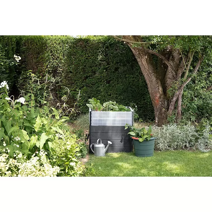 Garantia Hochbeet Ergo Quadro Turbo S Stone - Set - 60 x 80 x 75 cm, Kunststoff - Stimmungsaufnahme